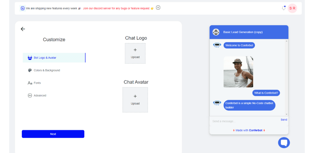 Step 4: Configure widget settings