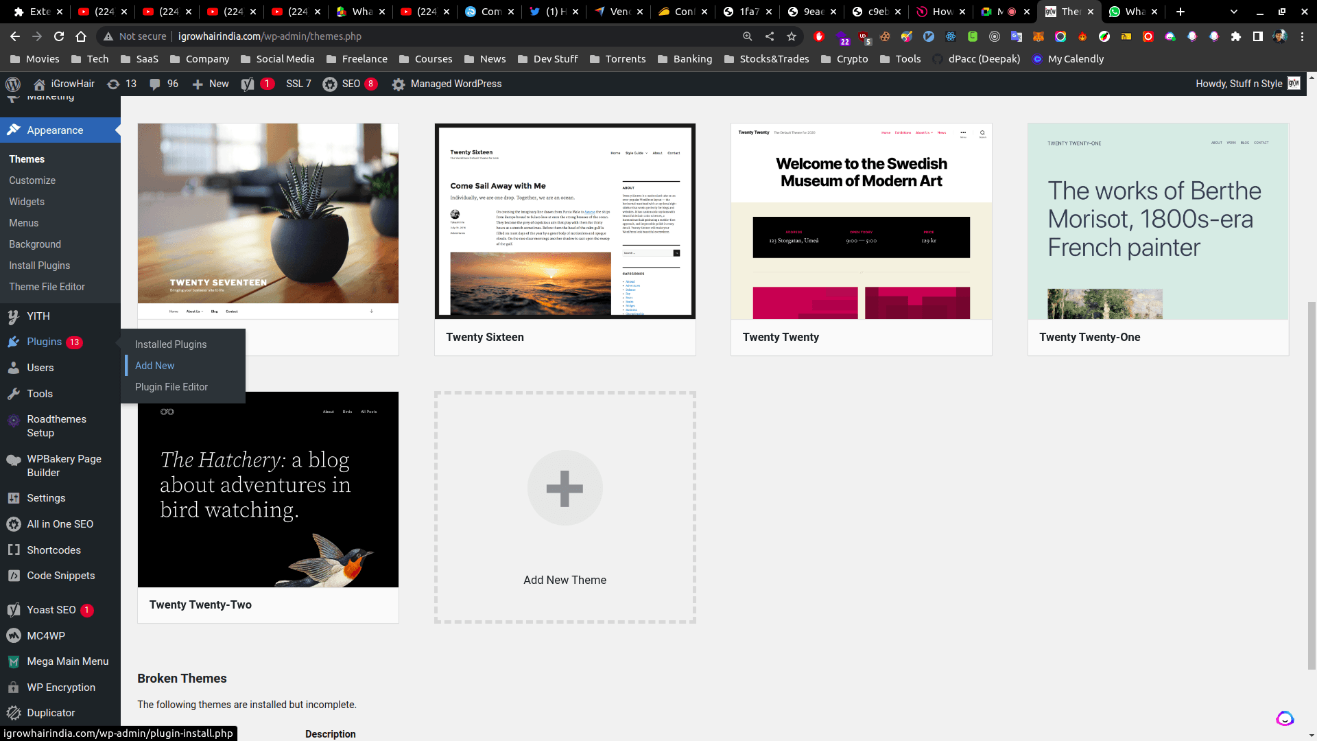 Step 6a: Go to your WordPress admin dashboard and navigate to Plugins > Add New